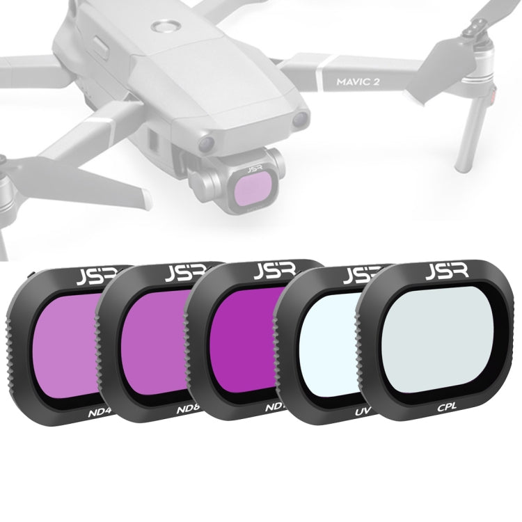JSR Drone 5 in 1 UV+CPL+ND4+ND8+ND16 Lens Filter for DJI MAVIC 2 Pro, UV+CPL+ND4+ND8+ND16 JSR Drone 5 in 1 UV+CPL+ND4+ND8+ND16 Lens Filter for DJI MAVIC 2 Pro, UV+CPL+ND4+ND8+ND16